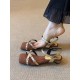 Stiletto sandals, 2025 spring/summer new style, versatile, French-style, single-strap high heels for petites.