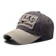 New Cross-border TEXAS Embroidered Baseball Cap, Washed and Distressed Patchwork Embroidered Baseball Cap, Outdoor Retro Sun Visor