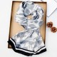 Retro floral print outerwear shawls, a popular Korean style for women, stylish and fashionable, everyday cotton and linen long scarves.