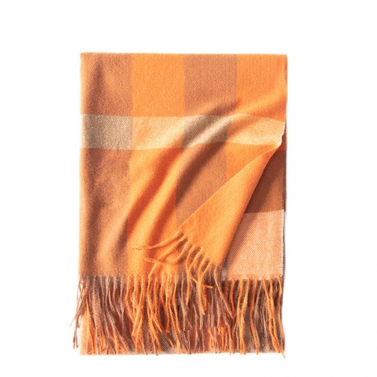 Deqing Siyue scarves, 2025 new autumn and winter thickened warm faux cashmere scarves, plaid print, autumn and winter neck scarves for women.