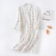Japanese-style kimono robes, women's cotton double-layer gauze pajamas, spring and summer steaming loungewear, thin, soft bath skirts. Japanese-style kimono robes, women's cotton double-layer gauze pajamas, spring and summer steaming loungewear, thin, soft bath skirts.