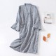Japanese-style kimono robes, women's cotton double-layer gauze pajamas, spring and summer steaming loungewear, thin, soft bath skirts. Japanese-style kimono robes, women's cotton double-layer gauze pajamas, spring and summer steaming loungewear, thin, soft bath skirts.