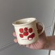 Korean Instagram-style natural green apple lemon glass water cup, refreshing heat-resistant juice cup, simple and artistic milk cup