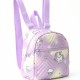 Best-selling cross-border women's backpack, rainbow multi-color PU quilted mini backpack, stylish and casual, high-end school bag