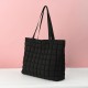 Straw bag, vacation-style summer woven bag for women, large-capacity, student-friendly single-shoulder tote bag, casual French tote bag