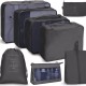 Best-selling eight-piece travel storage bag set Large-capacity luggage storage bag for organizing and organizing clothes