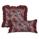 Cross-border Nordic ins gray embossed flower pillowcase (not including pillow core), light luxury jacquard pillow with lace on both sides Cross-border Nordic ins gray embossed flower pillowcase (not including pillow core), light luxury jacquard pillow with lace on both sides
