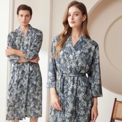 Autumn/Winter Couple's Bathrobe, Men's Winter Towel-Style Nightgown, Double-Layer Thickened Long Coral Fleece, Women's Aoliang Fleece