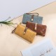 Factory Direct 2023 Cross-Border Hot-selling long women's wallet, vintage frosted zipper clutch, large capacity wallet.