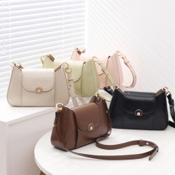 New fashionable women's soft PU leather crossbody tote bag, underarm bag, high-end large-capacity storage shoulder bag in stock