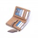 New women's short wallet, European and American style, simple, PU zippered and clasp, foldable clutch, student coin purse wholesale.