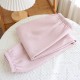 Women's spring and autumn pajamas, pure cotton double-layered cotton gauze crepe, long-sleeved trousers, thin lapel, soft two-piece loungewear set Women's spring and autumn pajamas, pure cotton double-layered cotton gauze crepe, long-sleeved trousers, thin lapel, soft two-piece loungewear set