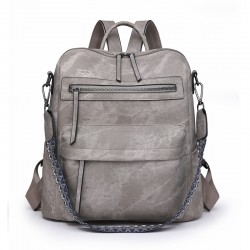 Cross-border backpacks Women's PU soft leather backpack, versatile large-capacity dual-use shoulder bag.