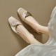 French evening-style pumps for women, new Korean-style retro grandma shoes for spring and autumn, flat slip-on shoes. French evening-style pumps for women, new Korean-style retro grandma shoes for spring and autumn, flat slip-on shoes.