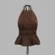 Strapless striped tube-tops for women, 2025 summer, with a cinched-back strappy bra and inner wear, two-piece set for slimming shorts.