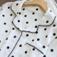 Women's summer pajamas, plus-size, pure cotton, double-layered gauze shorts, polka-dot, loose loungewear two-piece set Women's summer pajamas, plus-size, pure cotton, double-layered gauze shorts, polka-dot, loose loungewear two-piece set