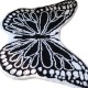 French retro bedroom carpet, luxury living room coffee table, thickened soundproof floor mat, black and white butterfly bedside mat. French retro bedroom carpet, luxury living room coffee table, thickened soundproof floor mat, black and white butterfly bedside mat.