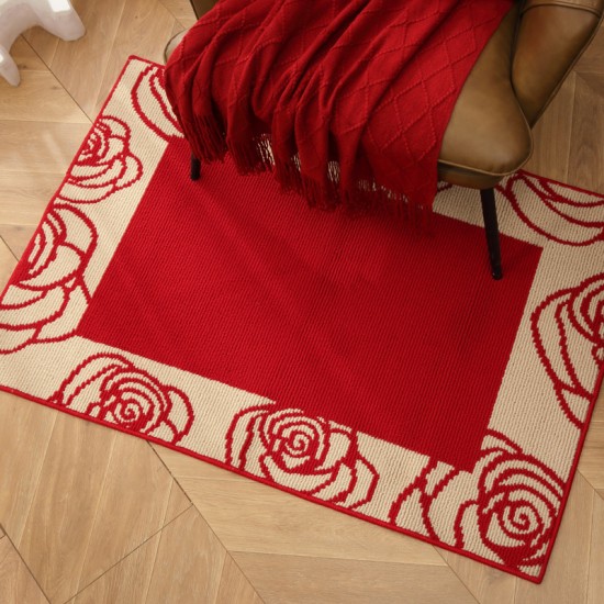 Cross-border polypropylene carpet, solid color, 3D entrance mats, wear-resistant, dust-removing, non-slip entrance mats