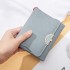 Factory Wholesale Short Wallet for Women, Korean Style, Fashionable and Simple, Small Fresh Tri-Fold Zippered Buckle Wallet and Coin Purse