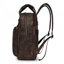 2025 new foreign trade women's bag, fashionable PU backpack, multifunctional large-capacity commuter backpack.