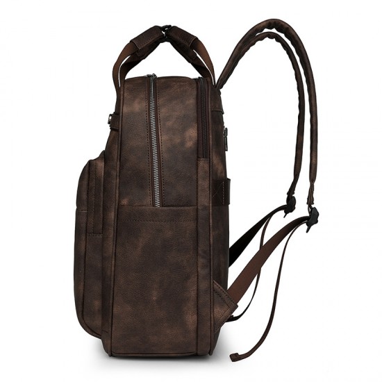 2025 new foreign trade women's bag, fashionable PU backpack, multifunctional large-capacity commuter backpack.
