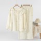 Flannel women's pajamas, autumn and winter Thickened, warm, plush, loose, and soft coral fleece lounge pants.