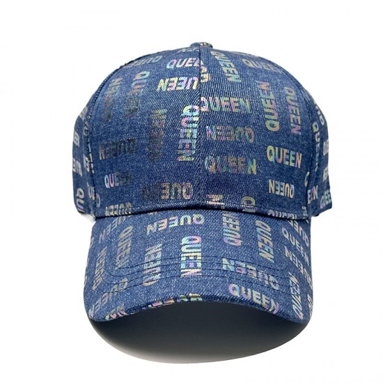 New personalized QUEEN hats for men and women, denim baseball caps, and versatile outdoor fashion caps. New personalized QUEEN hats for men and women, denim baseball caps, and versatile outdoor fashion caps.