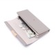 New cross-border long women's wallet, multifunctional Large-capacity, stylish, simple, solid-color clutches, in stock for wholesale.