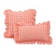 French plaid ruffled pillows, ins style, fresh modern square pillows, lumbar pillows, and sofa and bedroom backrests French plaid ruffled pillows, ins style, fresh modern square pillows, lumbar pillows, and sofa and bedroom backrests