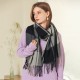 Deqing Siyue plaid faux cashmere scarf, 2025 new winter scarf for women, thickened shawl. Warm tassel scarf