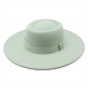 2021 new simple solid-color woolen 9.5cm brim, warm outdoor oval-shaped topper for men and women for autumn and winter