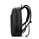 New cross-border men's PU leather backpack, simple and lightweight business travel bag, business casual, large capacity laptop bag