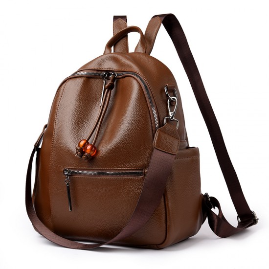 Stylish and elegant women's backpack, large-capacity fashionable diaper bag, autumn and winter versatile casual backpack