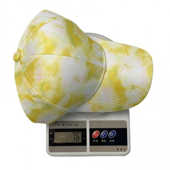 Fashionable retro tie-dye baseball caps for women, casual caps for outdoor sun protection, printed baseball caps.