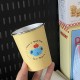 Instagram niche refreshing sports golf plastic water cup, cartoon badminton travel cup with tea strainer, large capacity.