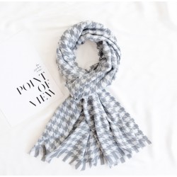 Scarves New winter warm and versatile houndstooth scarf, faux cashmere scarf, neck shawl, and shawl wholesale.