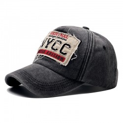 New Cross-border Washed and Distressed NYCC Baseball Cap, Outdoor Sports Baseball Cap, Four-season Sun Visor Cap