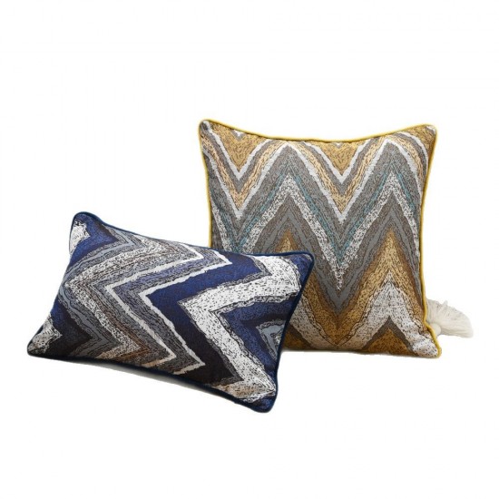 Cross-border Nordic light luxury vintage yarn-dyed pillow with core, living room sofa cotton and linen cushion, model room cushions on Amazon Cross-border Nordic light luxury vintage yarn-dyed pillow with core, living room sofa cotton and linen cushion, model room cushions on Amazon