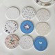 Trendy Ins frizzy emoji girl bag pendant, cute blue overalls girl brooch keychain for versatile use