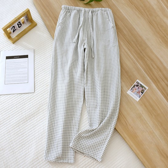 Japanese-style women's pajamas, plus-size, pure cotton, double-layered gauze loungewear pants, thin, soft, crepe, casual loungewear pants for spring and summer Summer women's rayon short-sleeved shorts, thin, open-front cotton silk, loose loungewear, soft Japanese-style women's pajamas, plus-size, pure cotton, double-layered gauze loungewear pants, thin, soft, crepe, casual loungewear pants for spring and summer Summer women's rayon short-sleeved shorts, thin, open-front cotton silk, loose loungewear, soft