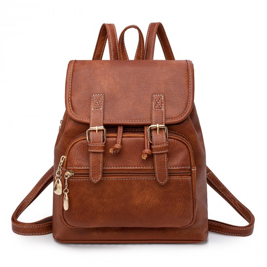 2025 Cross-border Women's Backpack, Fashionable Sports, Youth Backpack, Simple PU Commuter, Fashionable Small Bag, Dropshipping