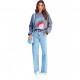 Amazon 2025 Cross-Border Loose Casual Jeans for Women: Fashionable, Simple Tassel Straight-Leg Pants