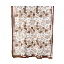 Artistic, fashionable, creative cotton and linen long scarves, spring and autumn women's stylish, retro floral print outerwear shawls.