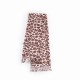 European and American classic retro style, a high-end leopard print scarf for women, a fashionable and elegant fall/winter warm faux cashmere tassel shawl.