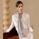 Women's Long Silk Scarf, 2025 Spring New Polka Dot Print Bag Bandage and Hairband, Wholesale