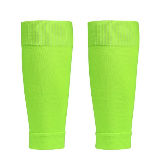 Men's long football shin guards and socks. Anti-friction calf protection for soccer socks