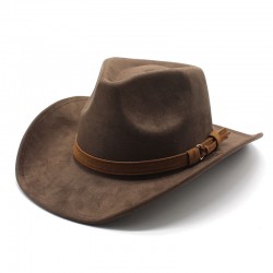 Amazon's new European and American style woolen hats, suede, and couple's woolen western cowboy hats.