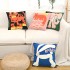 Nordic ins animal embroidery living room sofa cushion, cute model room headboard backrest pillow cover