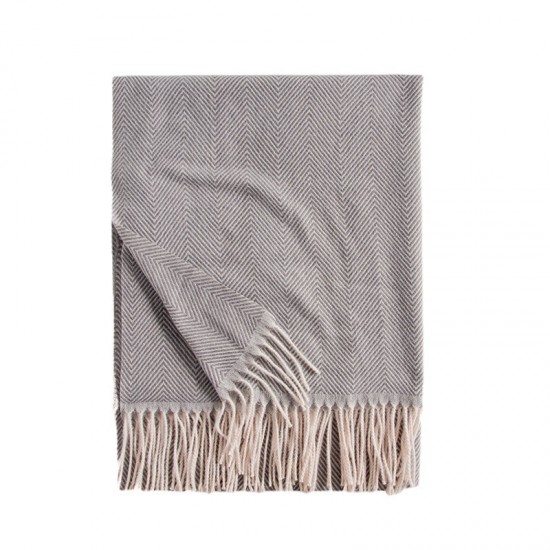 Solid color scarves, light wavy stripes, new women's winter scarves, fresh and sweet, macaron-style, single-color mid-length scarves.