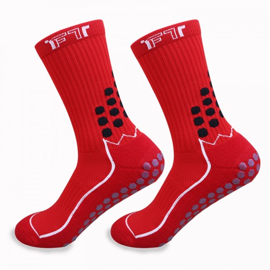 Mid-length non-slip football socks with towel soles, thickened adult outdoor sports stockings, manufacturer wholesale, with adhesive for anti-slip performance Mid-length non-slip football socks with towel soles, thickened adult outdoor sports stockings, manufacturer wholesale, with adhesive for anti-slip performance